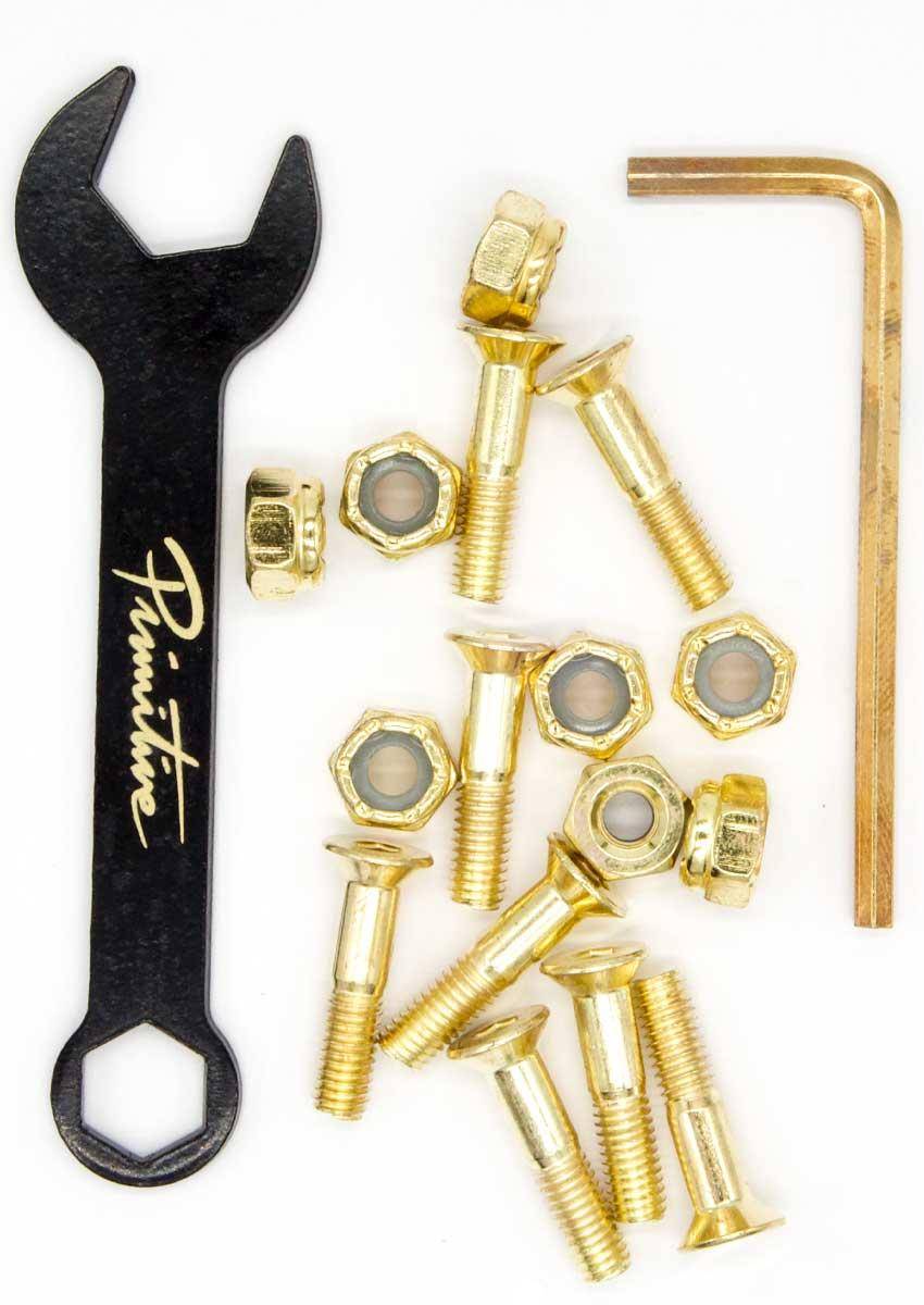 Primitive 7/8" Gold Tool Combo Allen Bolts