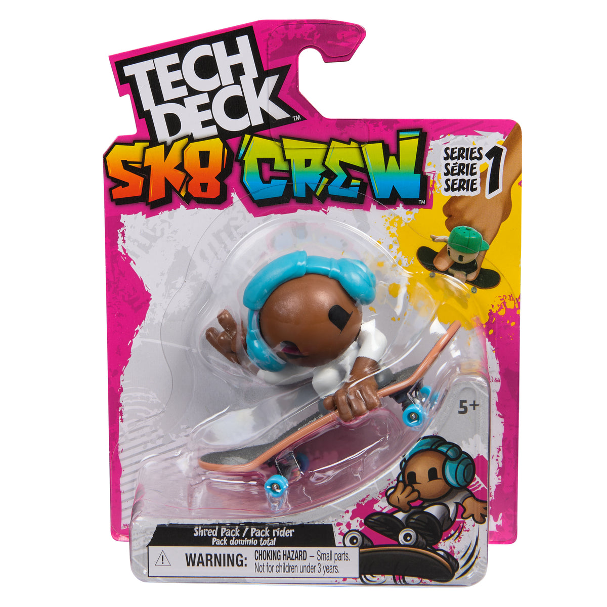 Tech Deck Sk8 Crew Fingerboard with Assistive Figure