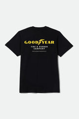 Brixton Goodyear Service Black Pocket S/S Shirt