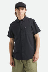 Brixton Sanford Oxford Black S/s Woven Shirt