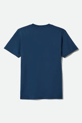 Brixton Goodyear Cheater Slick Navy Standard S/S Shirt