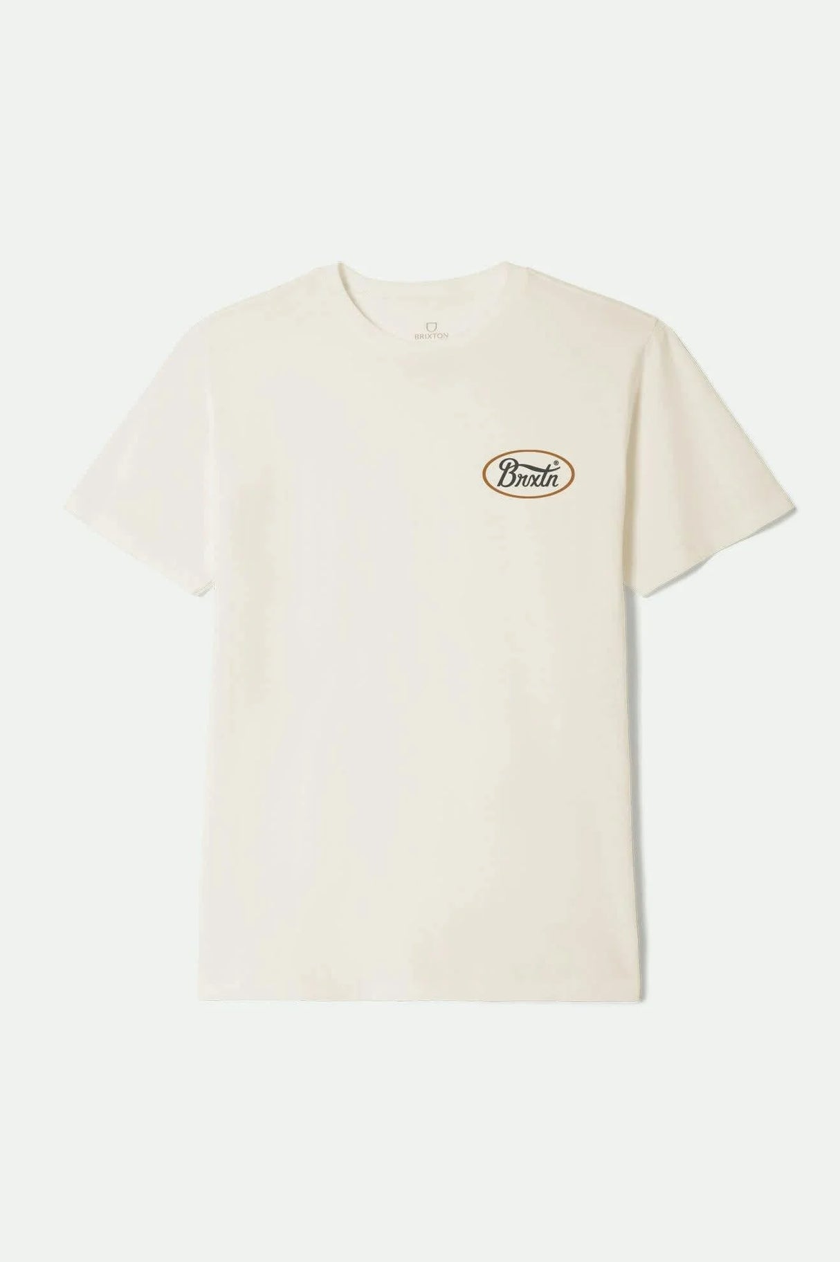 Brixton Parsons Cream Pumpkin Spice Washed Black Standard S/s Shirt