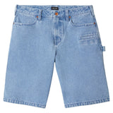 Brixton Builders Carpenter Washed Blue Denim Baggy Shorts