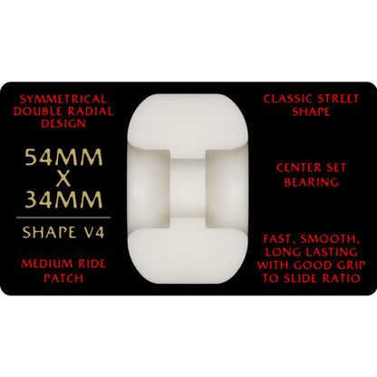 Powell Peralta Dragon Formula Red 93a 54mm x 34mm V4 Skateboard Wheels