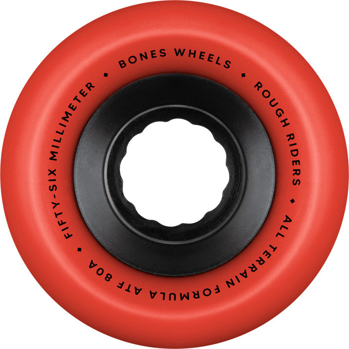 Bones ATF Rough Riders All-Terrain 80A 56mm Red Cruiser Wheels