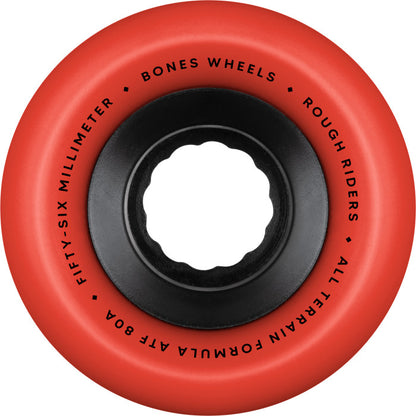 Bones ATF Rough Riders All-Terrain 80A 56mm Red Cruiser Wheels