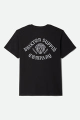 Brixton Morado Black S/s Standard Tee Shirt