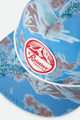 Brixton Rainier X Brixton Blue SKY HP Snapback Hat
