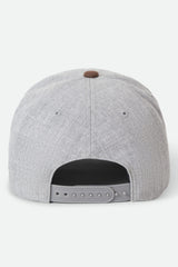 Brixton Crest Heather Grey/Pinecone Brown C MP Snapback Hat