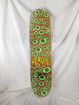 Heroin Eyes Tan Green Yellow Size 8.125" Vintage NOS Deck