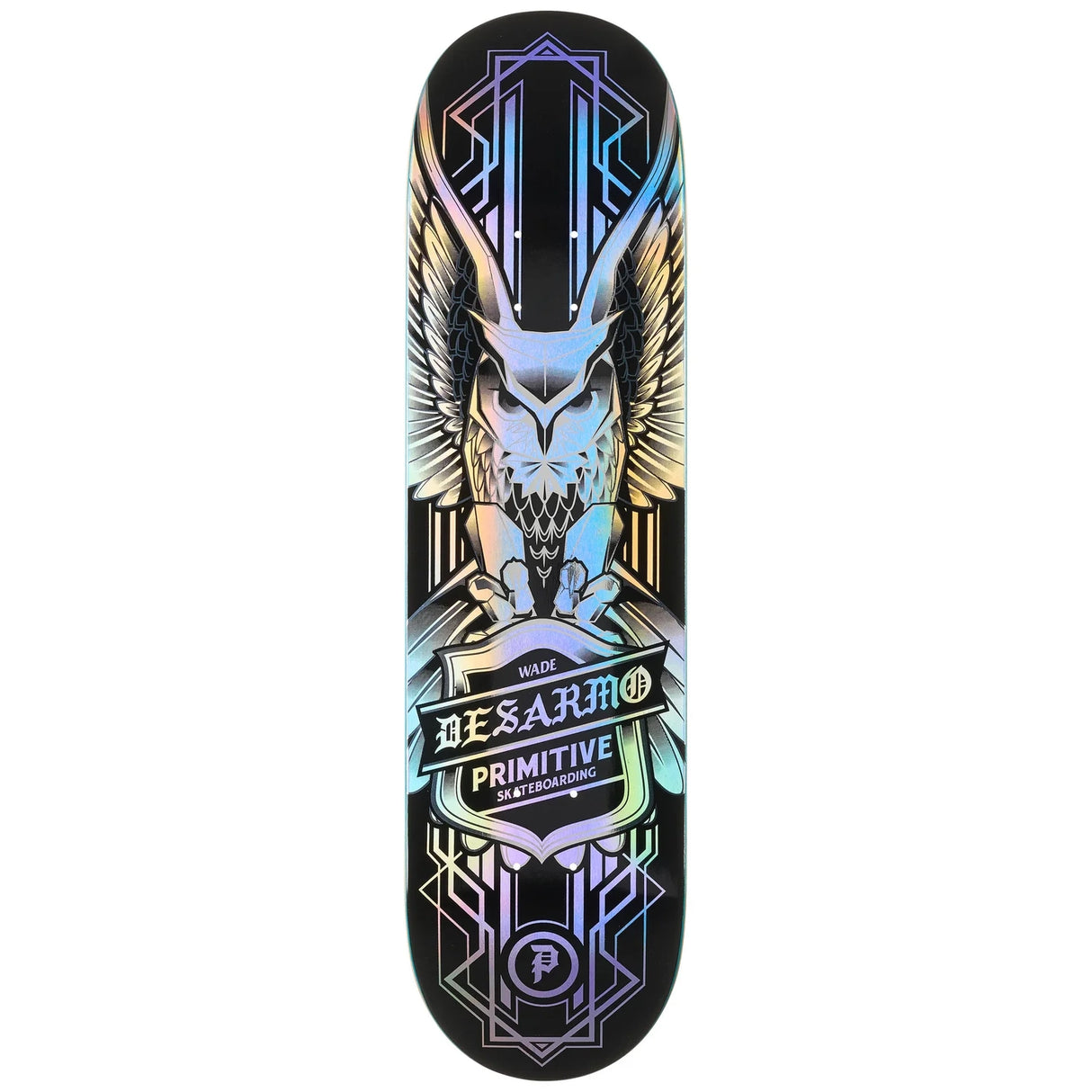 Primitive Wade Desarmo Owl Spectra Foil 8.125" Skateboard Deck