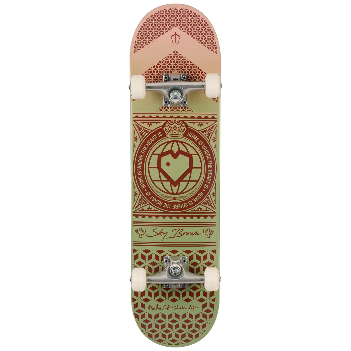 Blueprint x Sky Brown x MLSL Collab Home Heart Pastel Fade 8.0" Skateboard Complete