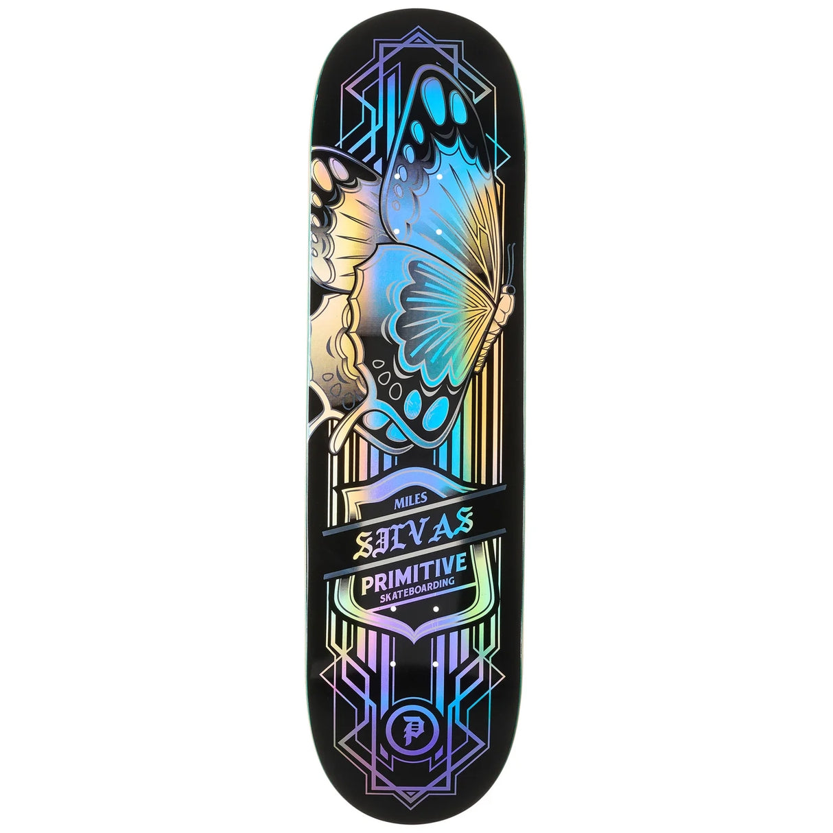Primitive Myles Silvas Butterfly Spectra Foil 8.5" Skateboard Deck