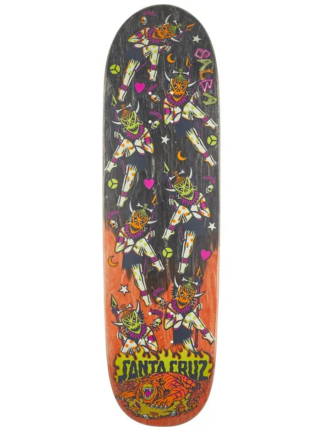 Santa Cruz Salba Firedance Pro 8.80" Egg Shaped Skateboard Deck