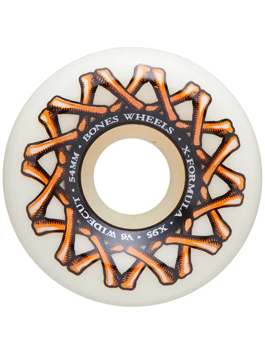 Bones Wheels X-Formula XF V6 Wide-Cut 54mm 95A Skateboard Wheels