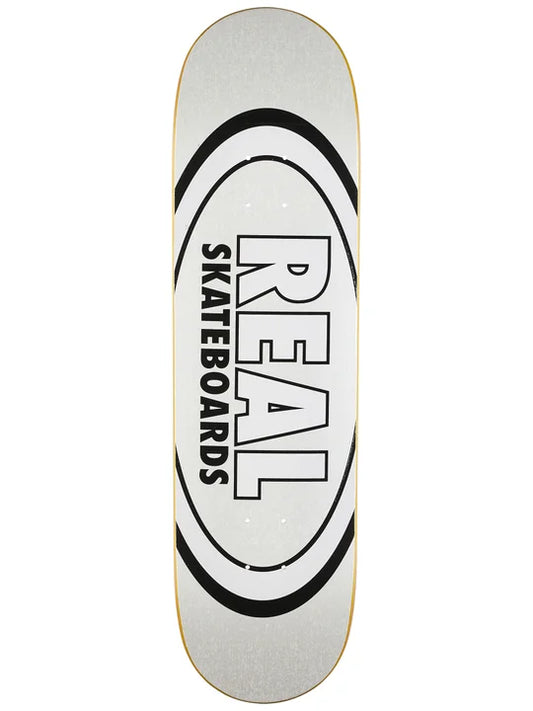 Real Easy Rider Oval White 8.5" Skateboard Deck
