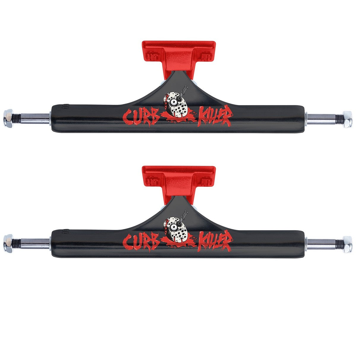Slappy ST1 Curb Killer II Black / Red  Hollow Inverted KP Skateboard Truck