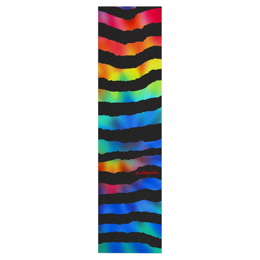 Powell Peralta Rainbow Rip Tie-Dye 9" x 33" Black Sheet Griptape