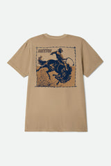 Brixton Madden Timeless Taupe Worn Wash S/s Standard Tee Shirt