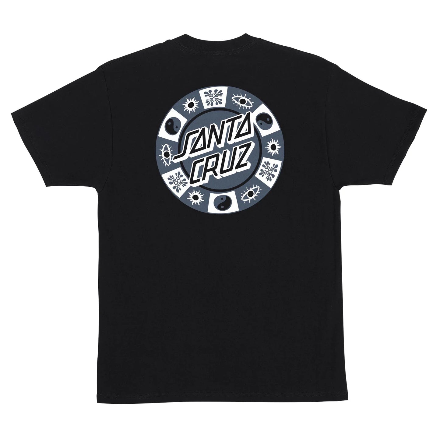 Santa Cruz Strange Check Black Heavyweight S/s Shirt