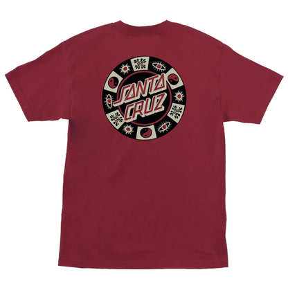 Santa Cruz Strange Check Cardinal Red Heavyweight S/s Shirt