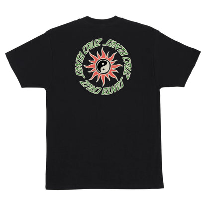 Santa Cruz Sol Spiral Black Heavyweight S/s Shirt