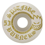 Spitfire Burner White/Gold 53mm Skateboard Wheels