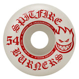 Spitfire Burner White/Red 54mm Skateboard Wheels