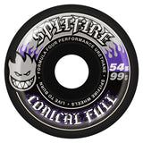 Spitfire F4 Conical Full 99a 54mm Black Skateboard Wheels