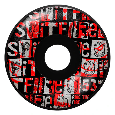 Spitfire F4 99a Ransom 53mm Radials Black Skateboard Wheels