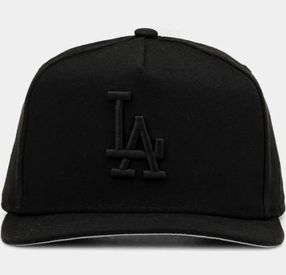 New Era Los Angeles Dodgers 940AF A-Frame Poly Black Black Snapback Hat
