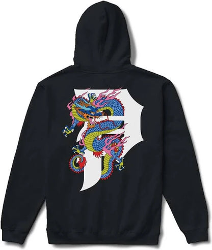 Primitive Honor Black Heavyweight Hooded Sweatshirt