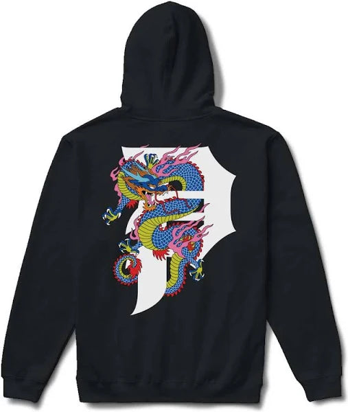 Primitive Honor Black Heavyweight Hooded Sweatshirt