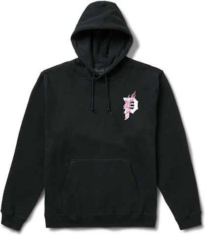 Primitive Honor Black Heavyweight Hooded Sweatshirt