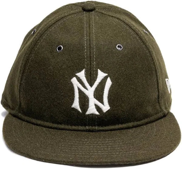 New Era New York Yankees Wool New Olive 5950 Retro Crown Fitted Hat