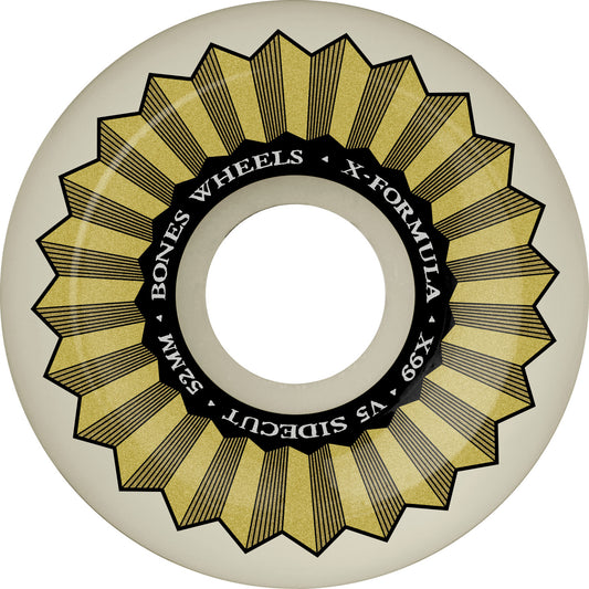 Bones Wheels X-Formula XF V5 Side-Cut 52mm 99A Skateboard Wheels