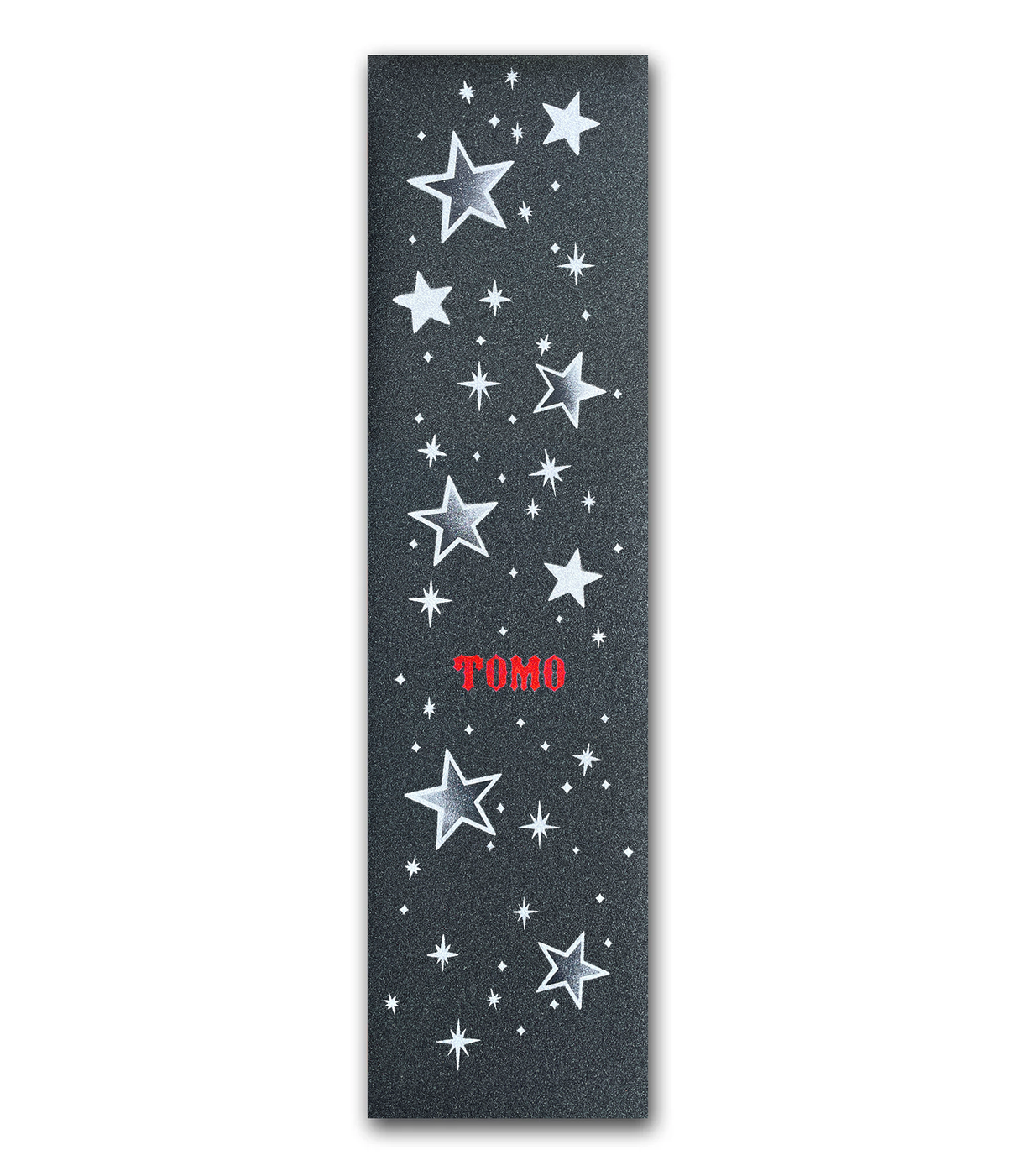 Tomo Stars - Metallic Silver Graphic Griptape