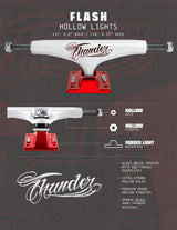 Thunder Flash Hollow Light White/Red Trucks