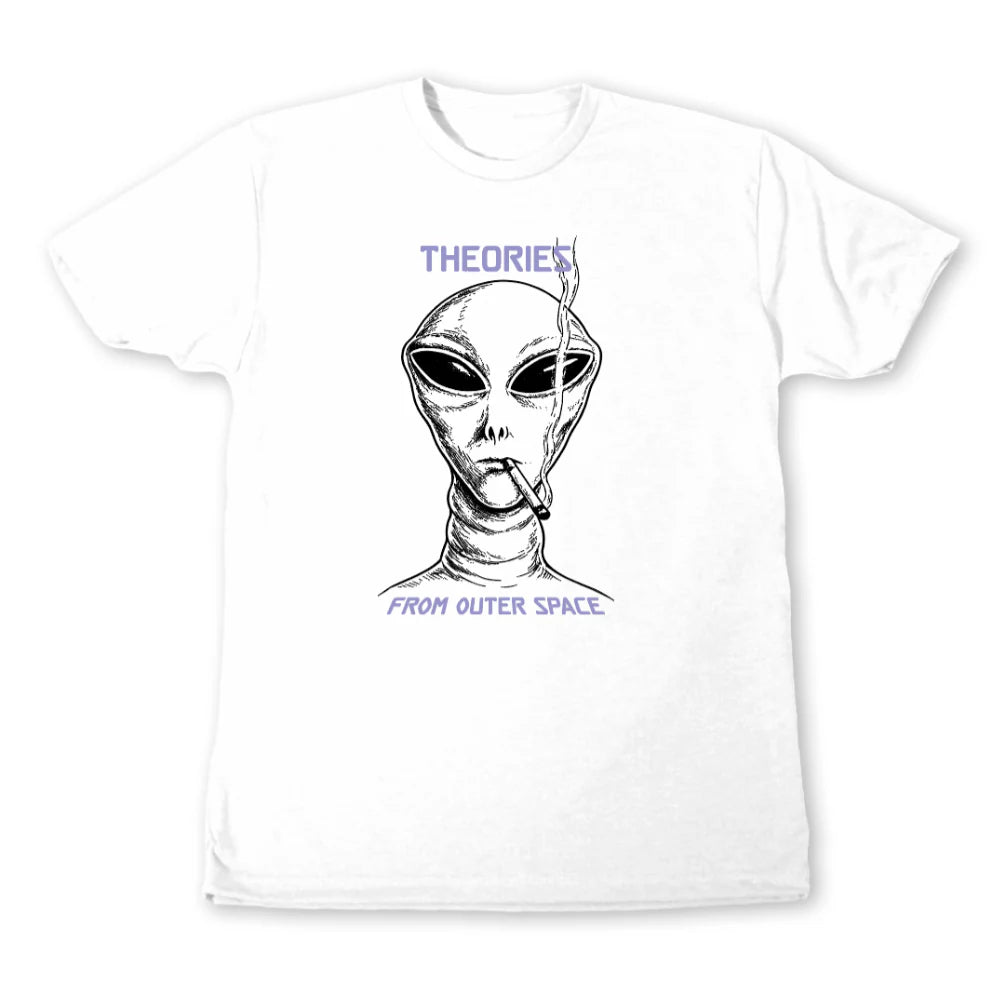 Theories Outer Space White T-Shirt