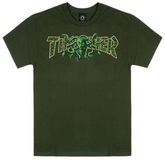 Thrasher Medusa Forest Green S/s Shirt