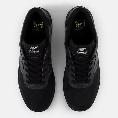 New Balance Numeric 306 Cup Jamie Foy Black/Nightwatch Green Shoes
