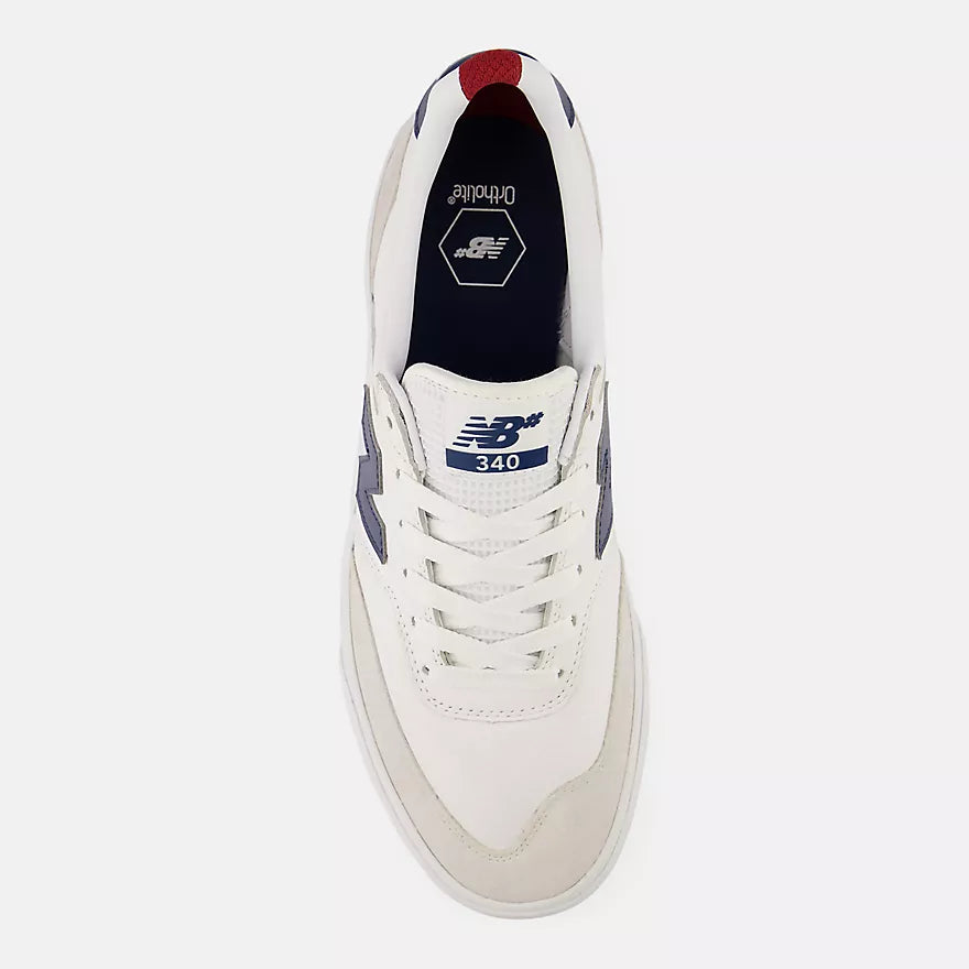 New Balance Numeric 340 White/Navy Skate Shoes