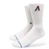 Stance Arizona Diamondbacks Crest White Socks