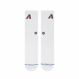 Stance Arizona Diamondbacks Crest White Socks