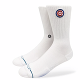 Stance Chicago Cubs Crest White Socks