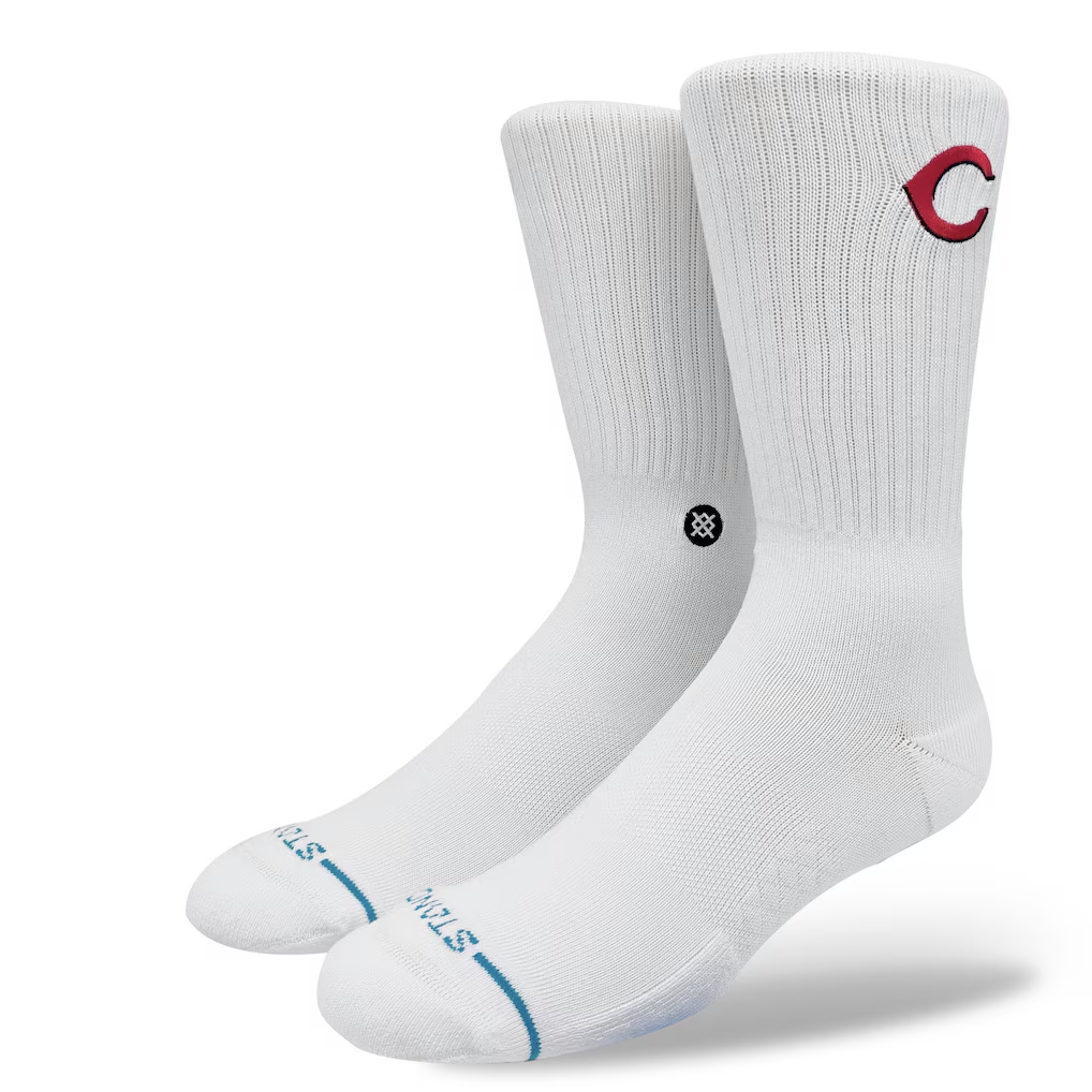 Stance Cincinnati Reds Crest White Socks