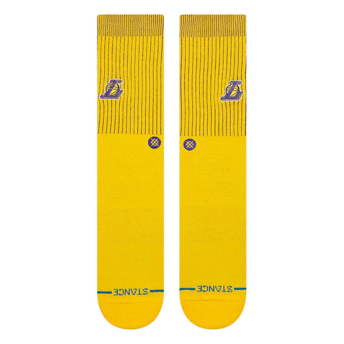 Stance Los Angeles Lakers Badged Crew Gold Socks