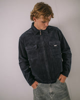 Rusty Zeal Navy Blue Cord Zip Up Jacket