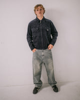 Rusty Zeal Navy Blue Cord Zip Up Jacket