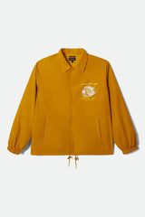 Brixton Goodyear Slick Nugget Gold Wind Breaker Jacket